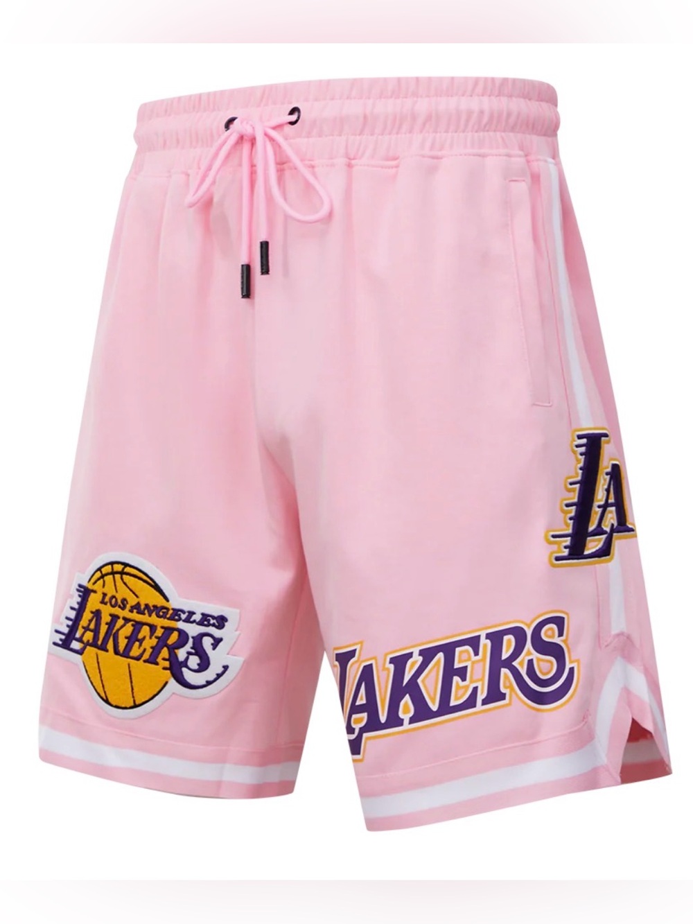 NBA LOS ANGELES LAKERS CLASSIC CHENILLE MEN'S SHORT PINK SZ 3XL